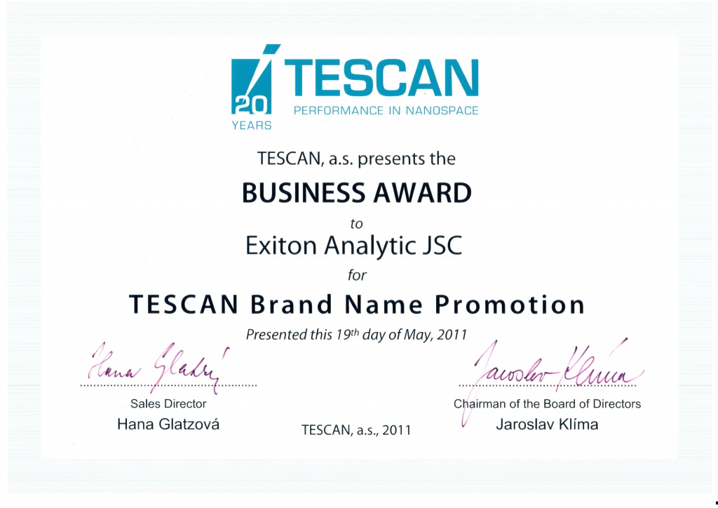 TESCAN brand name promotion