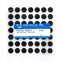 Двухсторонние электропроводящие углеродные диски диаметром 9 мм, 98 шт./уп.