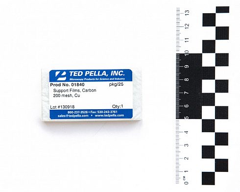 Медные сетки, 200 mesh, углеродное покрытие 15-25 нм, 25 шт./уп.