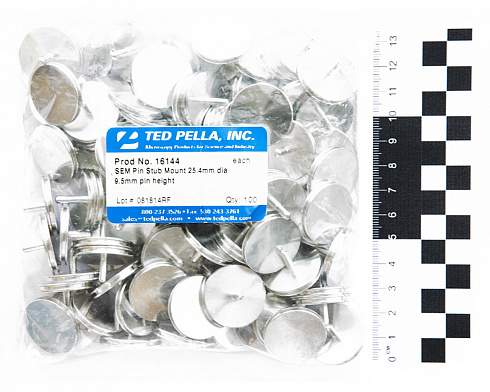 16144 Стандартные столики, диаметром 25.4 мм, 100 шт./уп. (с масштабной линейкой)