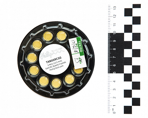 C5460 Кристалл для измерителя толщины напыления, 1 уп./10 шт. (с масштабной линейкой)