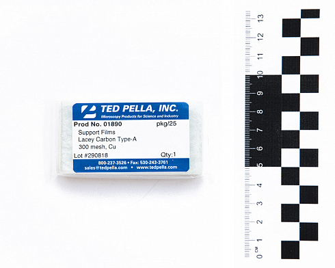 Медные сетки, 300 mesh, Lacey углерод/формвар, 25 шт./уп.