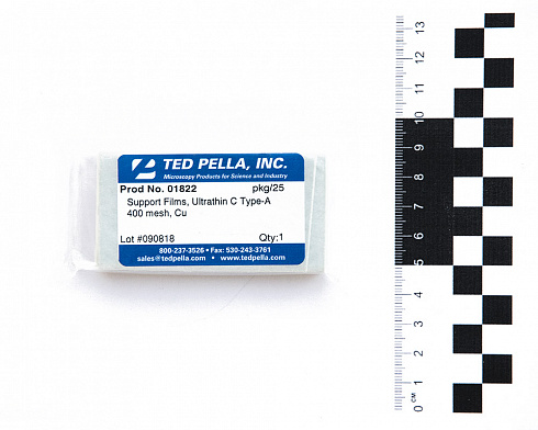 Медные сетки, 400 mesh, формвар/углеродное покрытие 3 нм, 25 шт./уп.