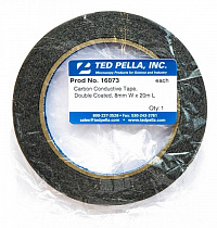 Двухсторонний электропроводящий углеродный скотч шириной 8 мм