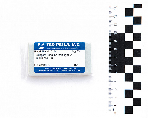 Медные сетки, 300 mesh, формвар/углеродное покрытие 15-25 нм, 25 шт/упак